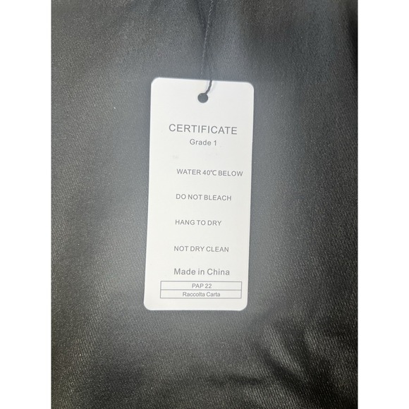 Apperloth A Pants SZ M Faux Leather Skinny High Rise Womens Modern black NEW - Picture 3 of 8